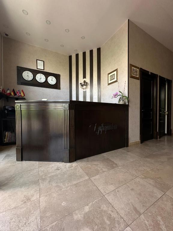 Kuchyň nebo kuchyňský kout v ubytování Eridana Hotel
