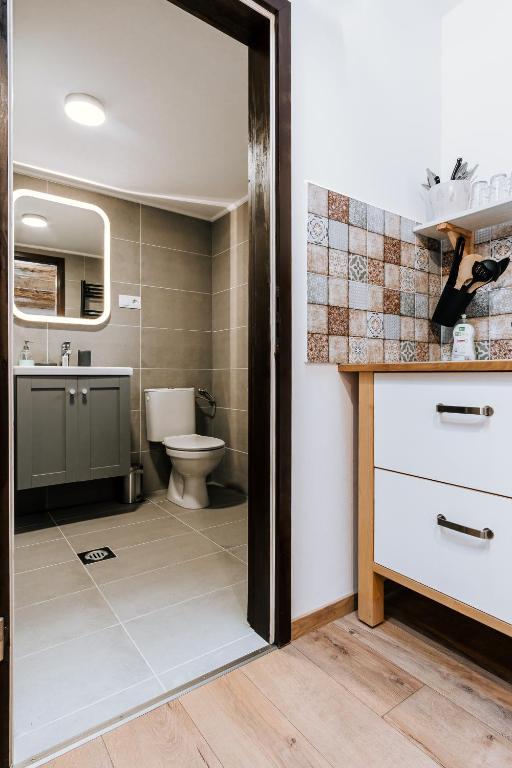 Koupelna v ubytování Stüble Loft