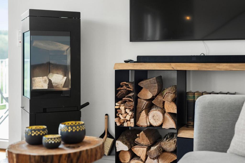 TV/Unterhaltungsangebot in der Unterkunft Neubau! Ökologischer Wellnessurlaub in der Eifel