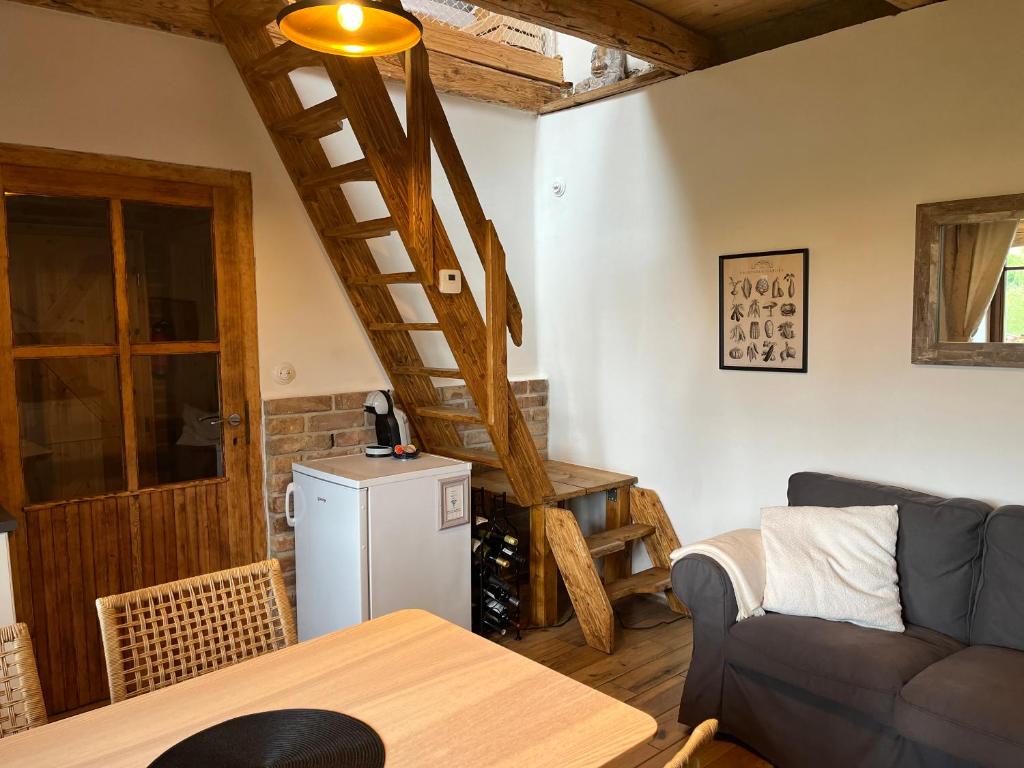 Kuchnia lub aneks kuchenny w obiekcie Apartmány pod Kozákem