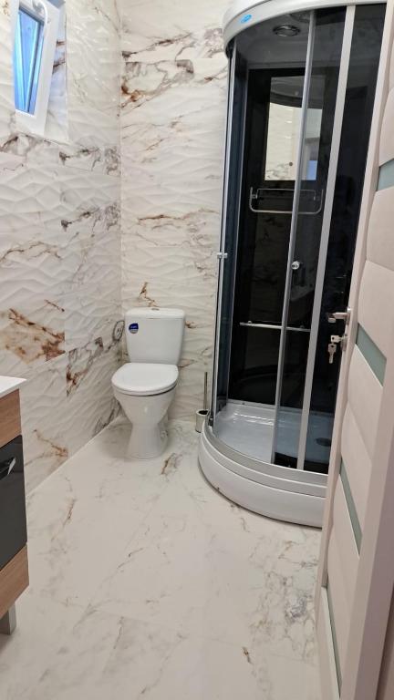 Koupelna v ubytování Sico Hostel Centru