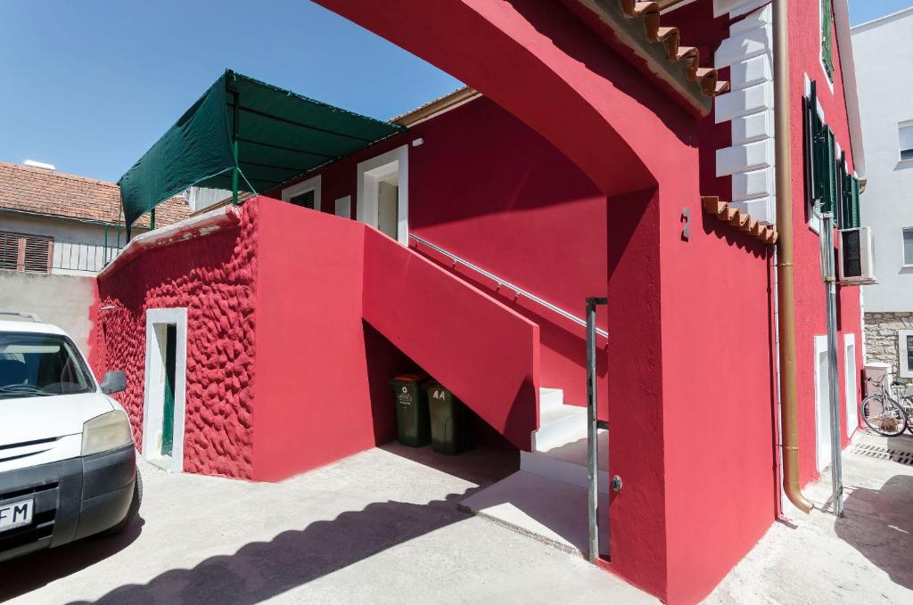 Bygningen som lejligheden ligger i