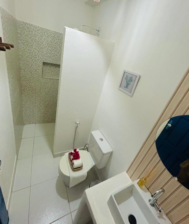Koupelna v ubytování Casa boa vida