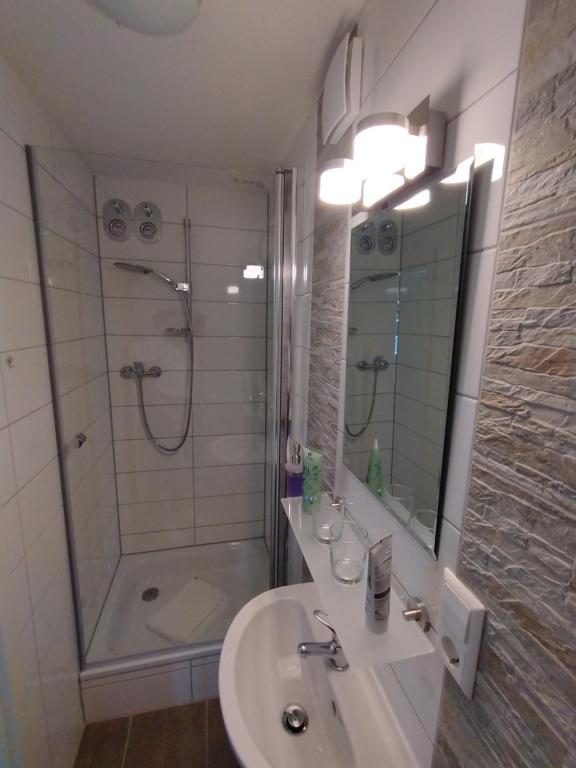 Koupelna v ubytování apartment-bb