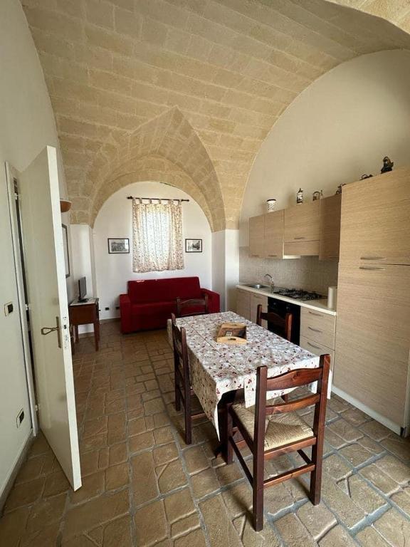 Kuchyň nebo kuchyňský kout v ubytování Masseria Triglie