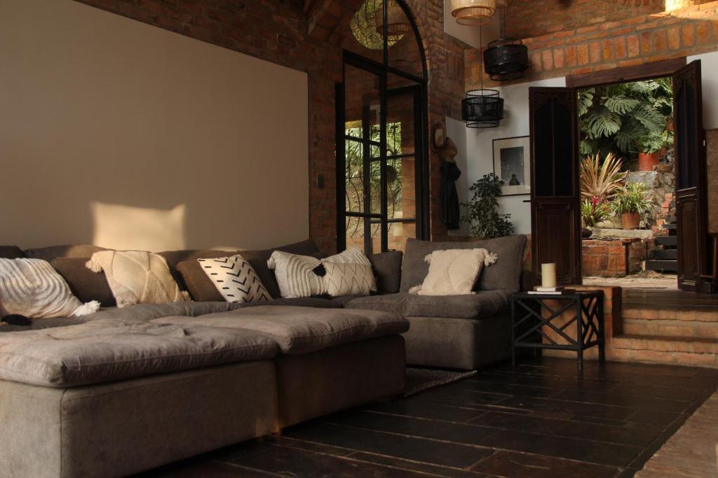 Posezení v ubytování Casa Kolibri