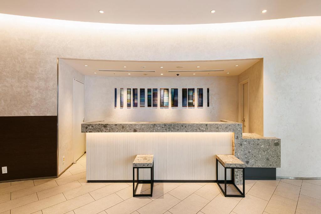 Posezení v ubytování Fraser Residence Nankai Osaka