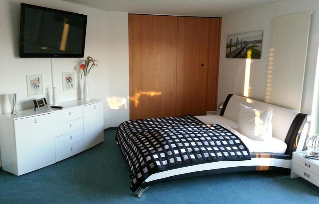 Postel nebo postele na pokoji v ubytování Hotel am Drömling
