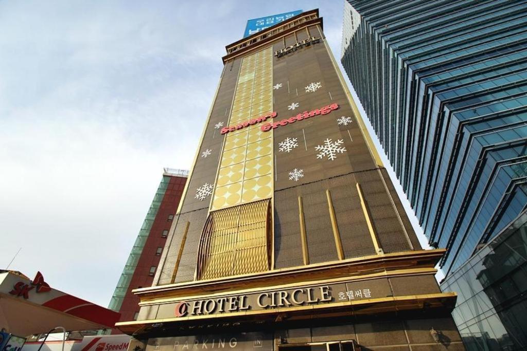 a hotelire building with the words hotel circle on it at Circle Hotel Seoul in Seoul