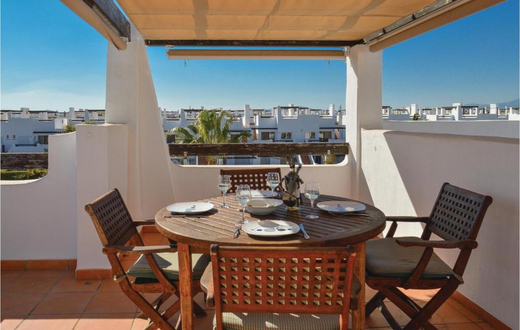 Balkón nebo terasa v ubytování Lovely Apartment In Alhama De Murcia
