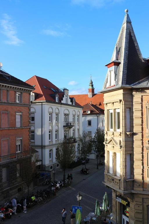Nespecifikovaný výhled na destinaci Kostnice nebo výhled na město při pohledu z penzionu