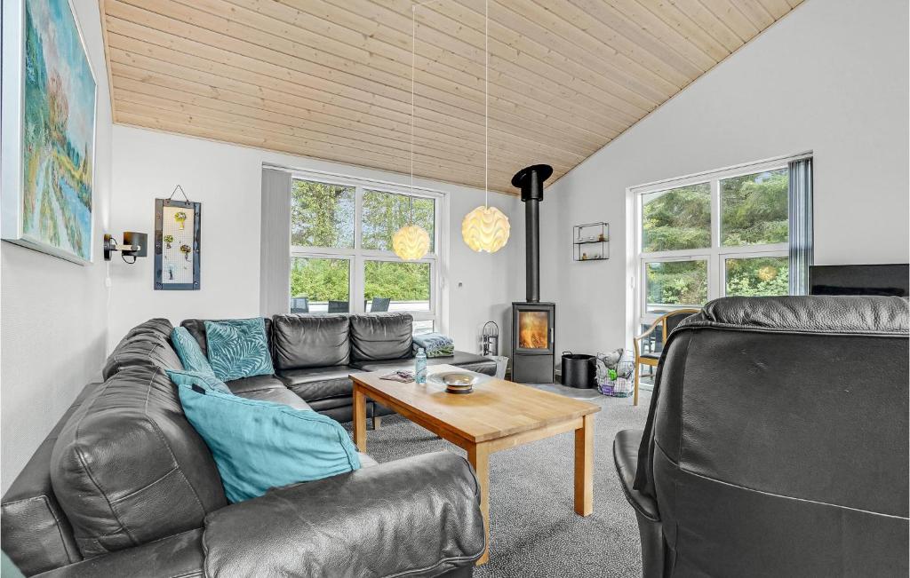 Posezení v ubytování Holiday Home Kristinesvej Thisted Vi