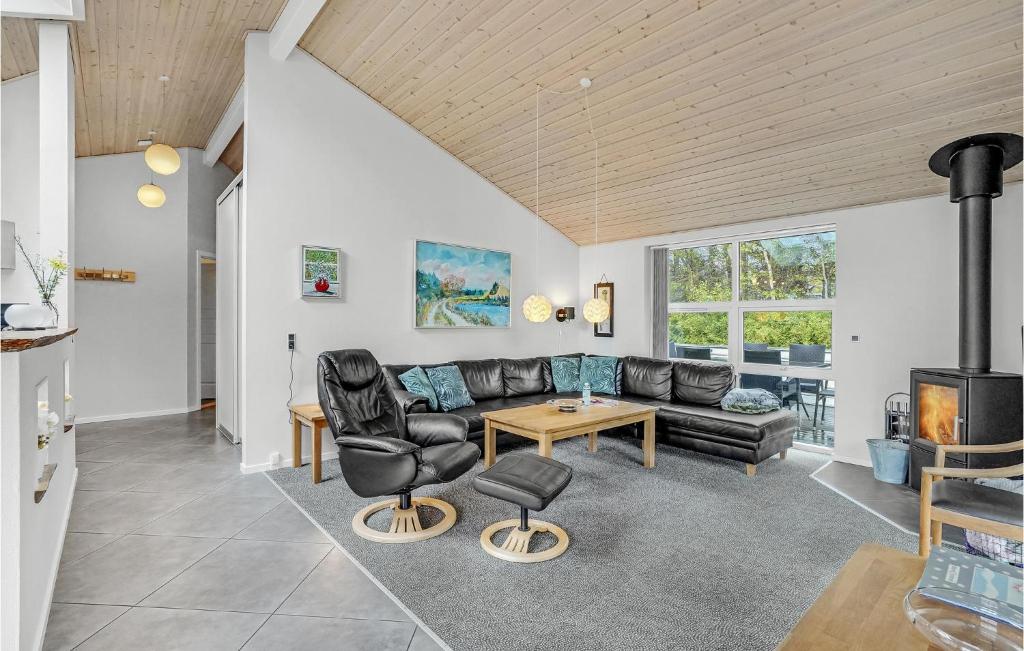 Posezení v ubytování Holiday Home Kristinesvej Thisted Vi