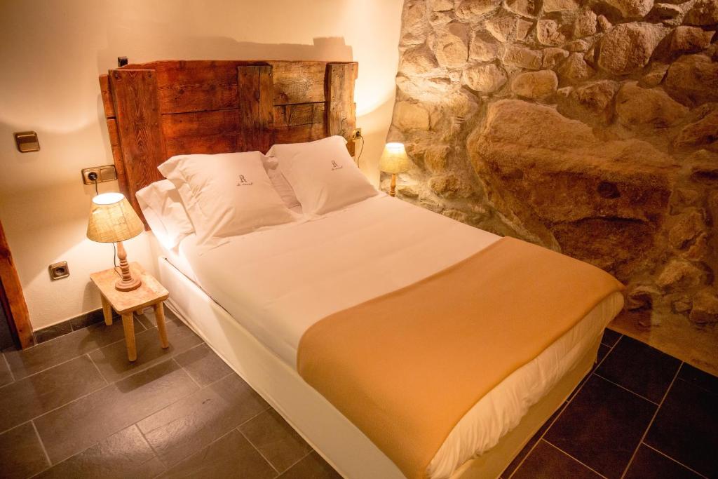 Postel nebo postele na pokoji v ubytování R de rural - Borda del Mollà