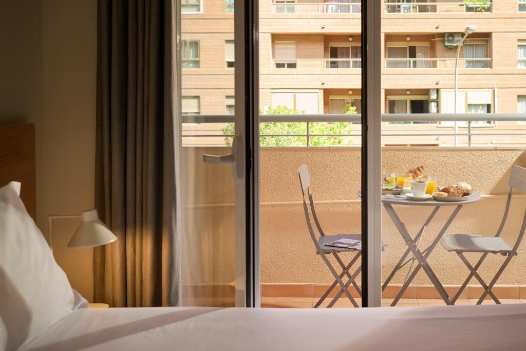 Balkón nebo terasa v ubytování Rooms Ciencias