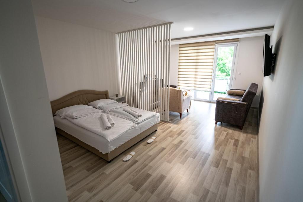 Кровать или кровати в номере Nature View