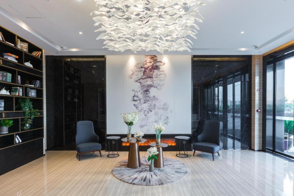 Posezení v ubytování GRACE Select Hotel (Kunshan Huaqiao International Convention Center)