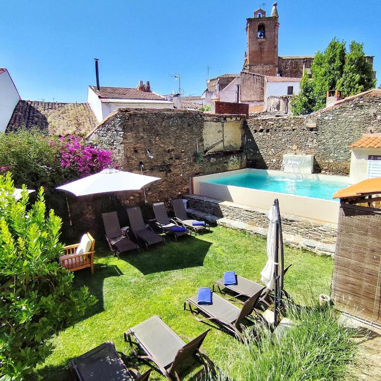 Zahrada ubytování Casa Rural el Rincón de Monfragüe
