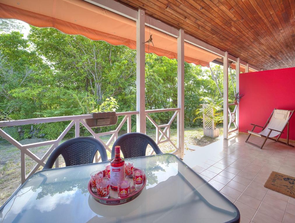 Balkón nebo terasa v ubytování Résidence Ti'Kéol - Appartements avec terrasse 2 à 4 personnes, piscine