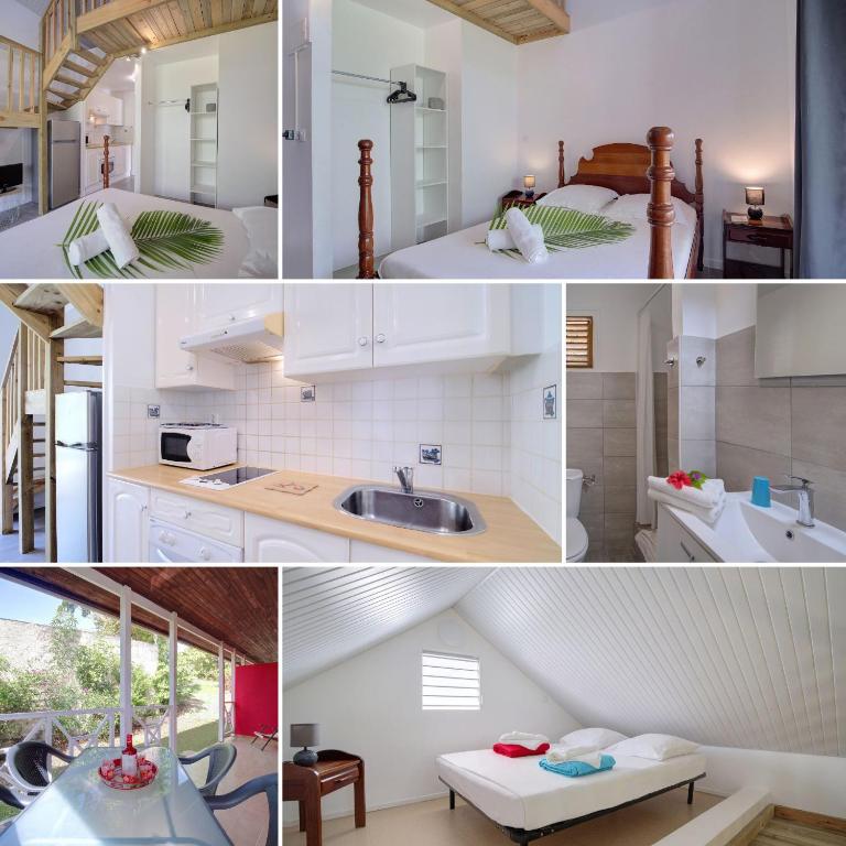 Kuchyň nebo kuchyňský kout v ubytování Résidence Ti'Kéol - Appartements avec terrasse 2 à 4 personnes, piscine