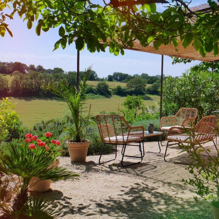Zahrada ubytování La Bastide