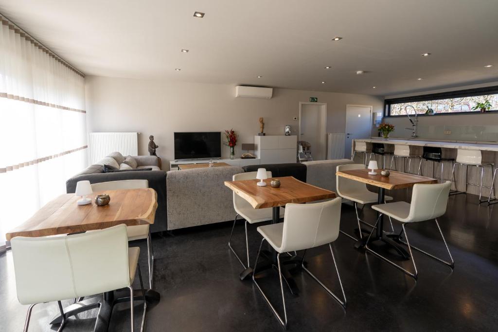 Kuchyň nebo kuchyňský kout v ubytování B&B De Vlierbeek