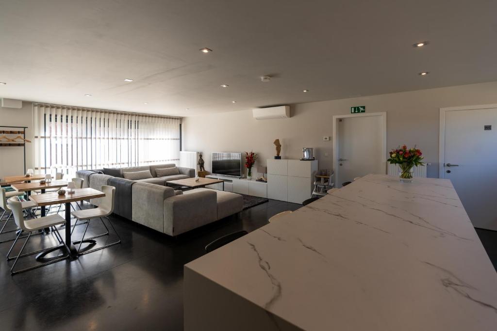 Posezení v ubytování B&B De Vlierbeek