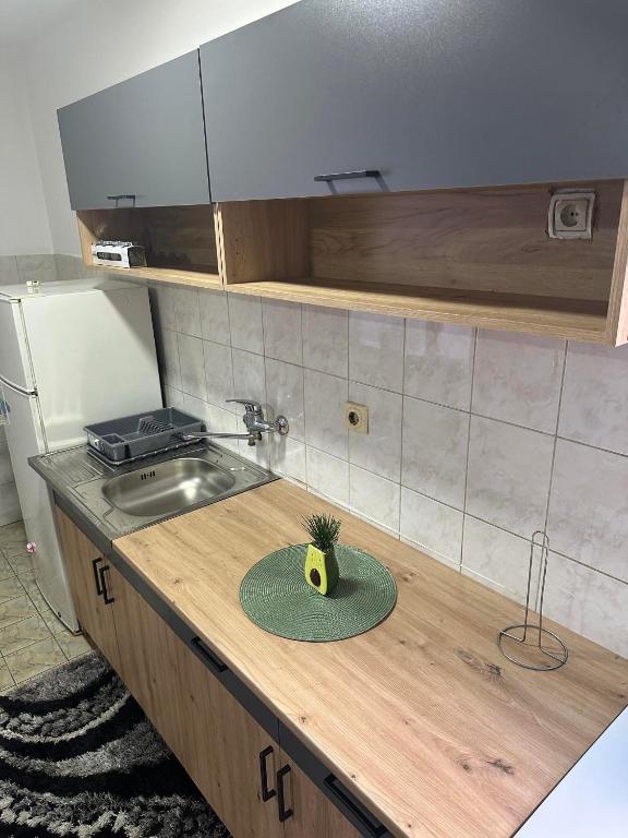 Kuchyň nebo kuchyňský kout v ubytování Apartmani Fenix