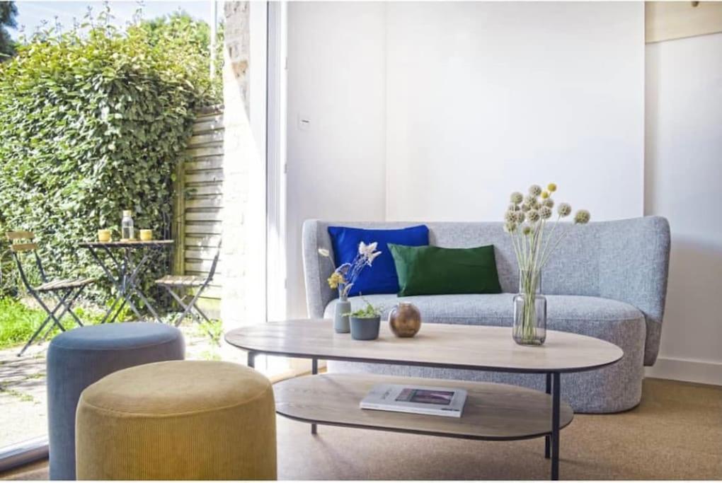 Posezení v ubytování Studio design - Terrasse- Vannes