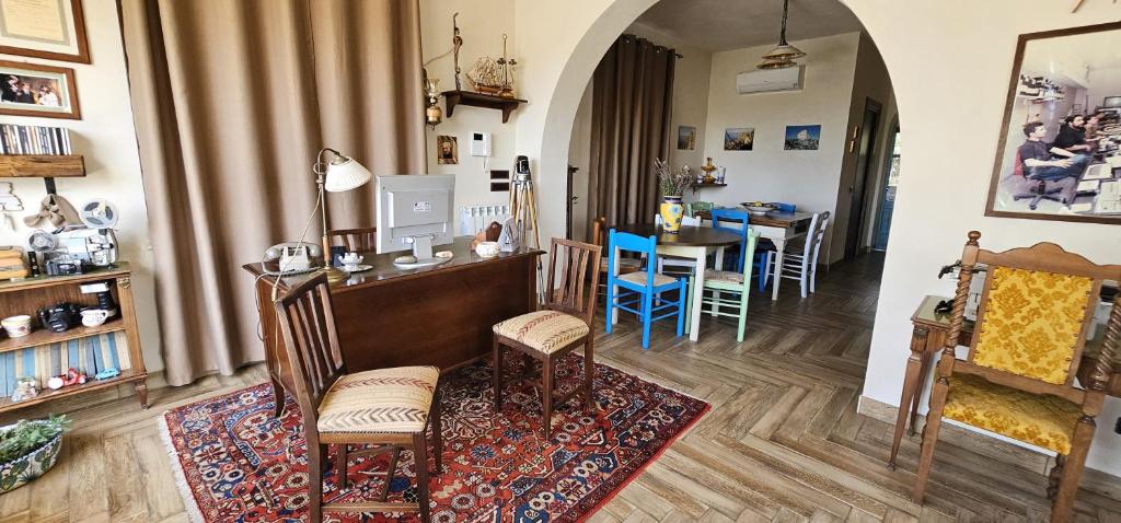 Kuchyň nebo kuchyňský kout v ubytování B&B Della Via Francigena