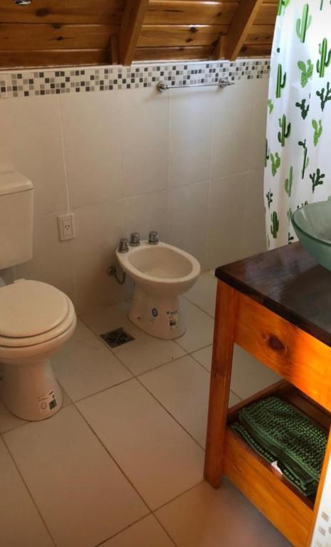 Koupelna v ubytování Cabañas Las abuelas