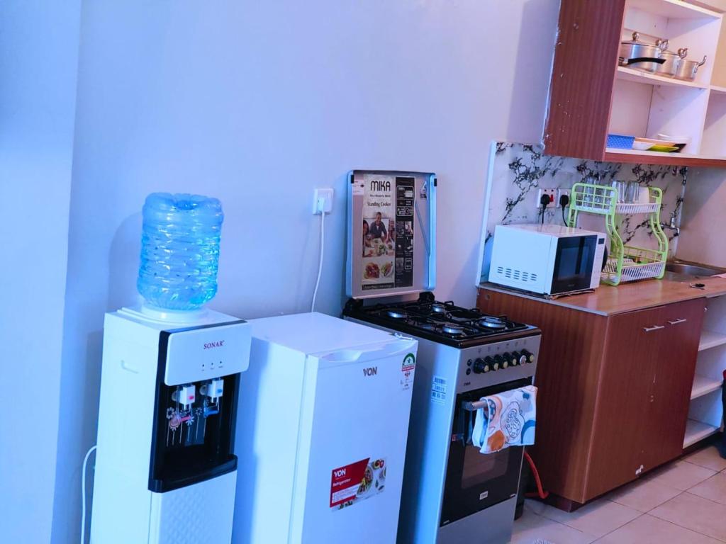 Kuchyň nebo kuchyňský kout v ubytování Baibai Homes Rm 204 &114