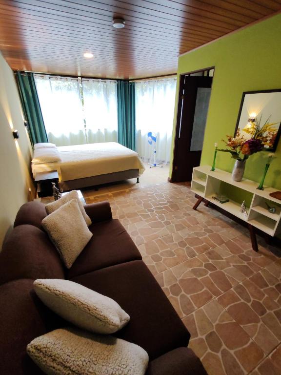 Posezení v ubytování Mi Casa Su Casa Monteverde