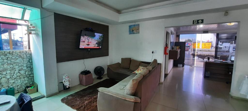 TV a/nebo společenská místnost v ubytování Hotel Dal Gobo