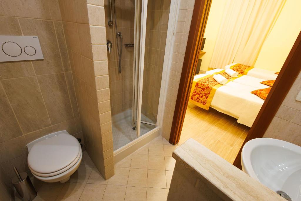 Koupelna v ubytování Hotel Terminal