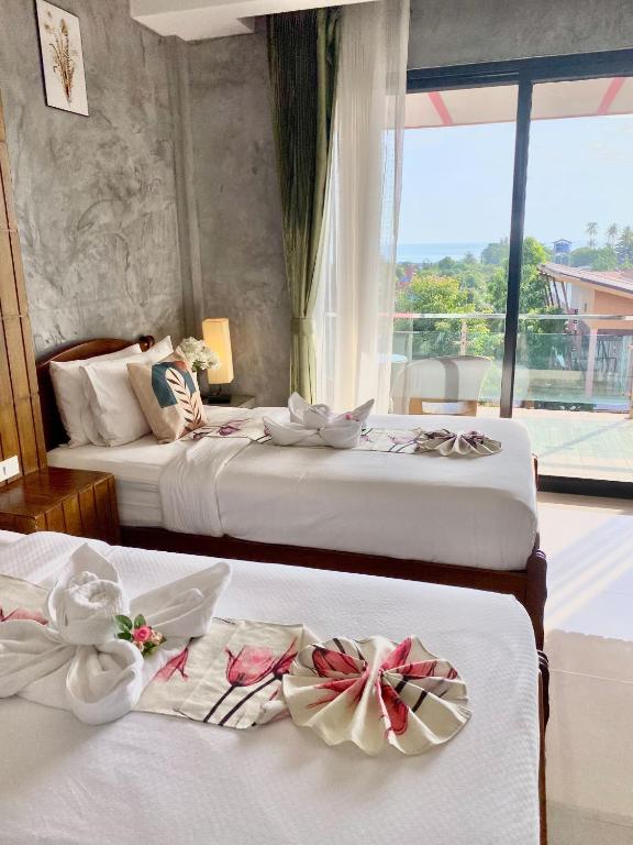 Lanta Just Come Bungalow - Deluxe Zweibettzimmer Mit Meerblick