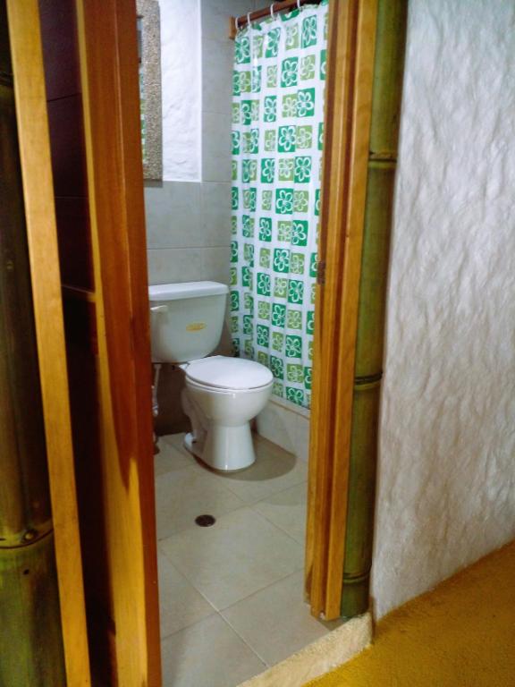 Koupelna v ubytování Hostal Yemayá Mompiche