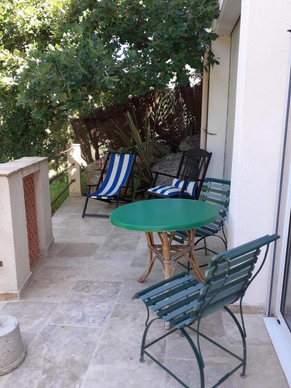 Patio nebo venkovní prostory v ubytování Le Jas Du Colombier