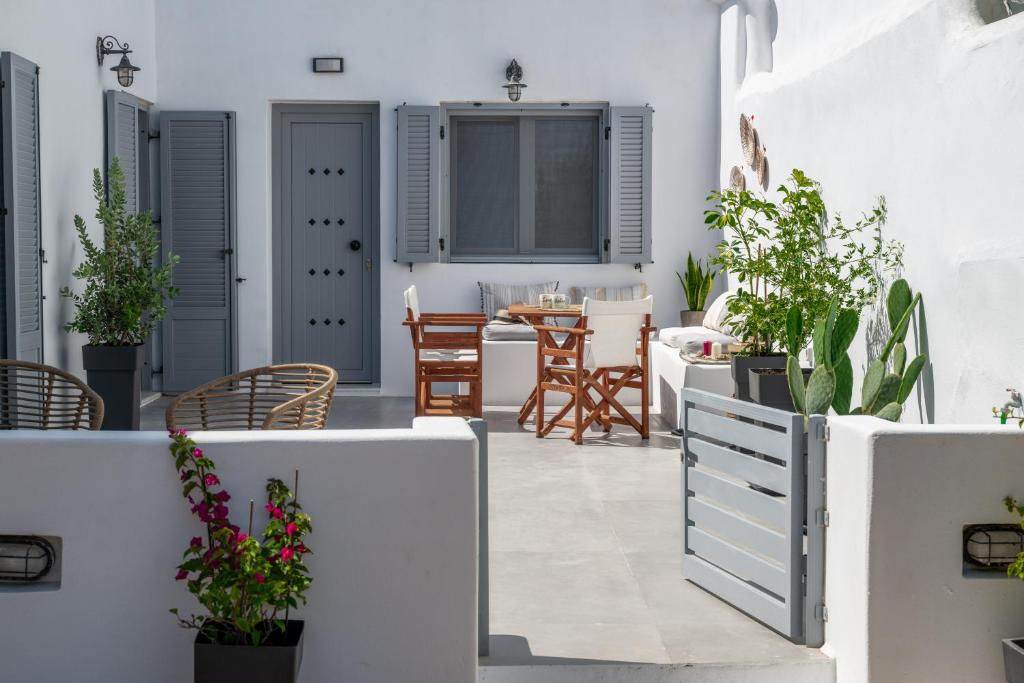 Balkón nebo terasa v ubytování Naxos Seahouse