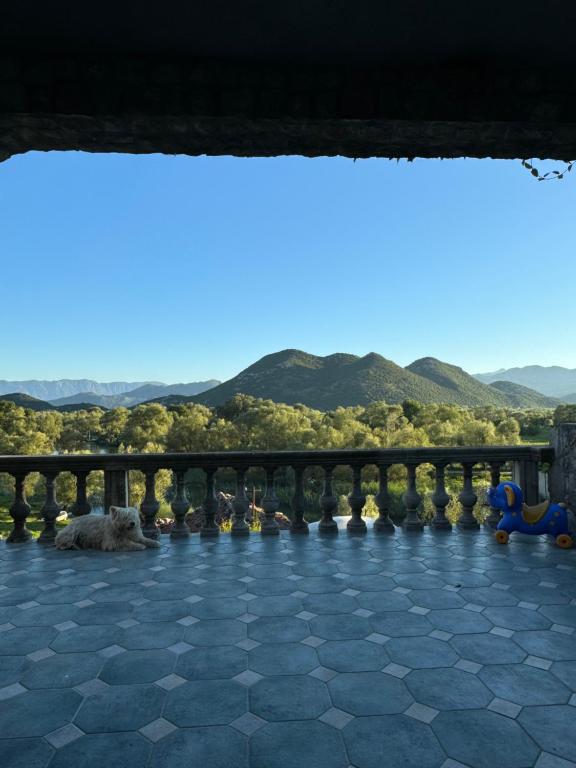 Vue générale sur la montagne ou vue sur la montagne depuis la maison de vacances