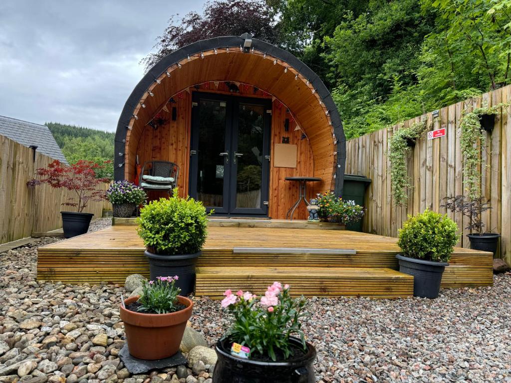 Zahrada ubytování Loch Ness Woodland Pods