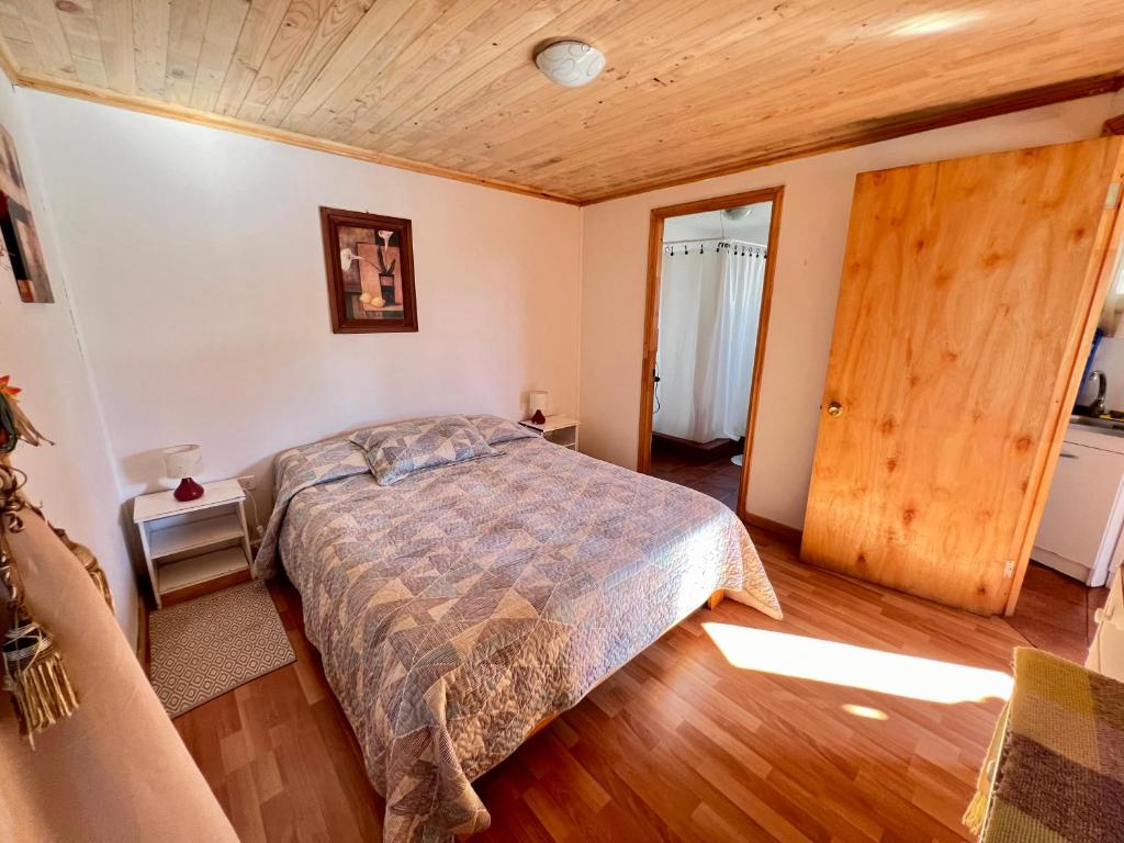 Postel nebo postele na pokoji v ubytování Cabañas DeMAICO