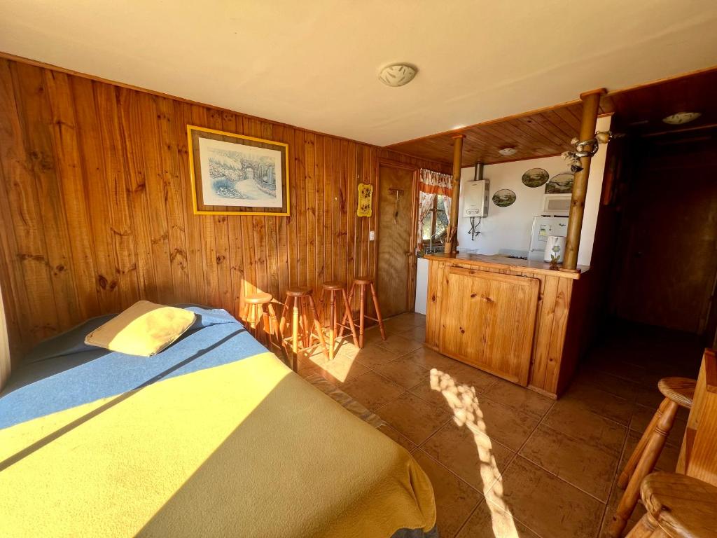 Postel nebo postele na pokoji v ubytování Cabañas DeMAICO