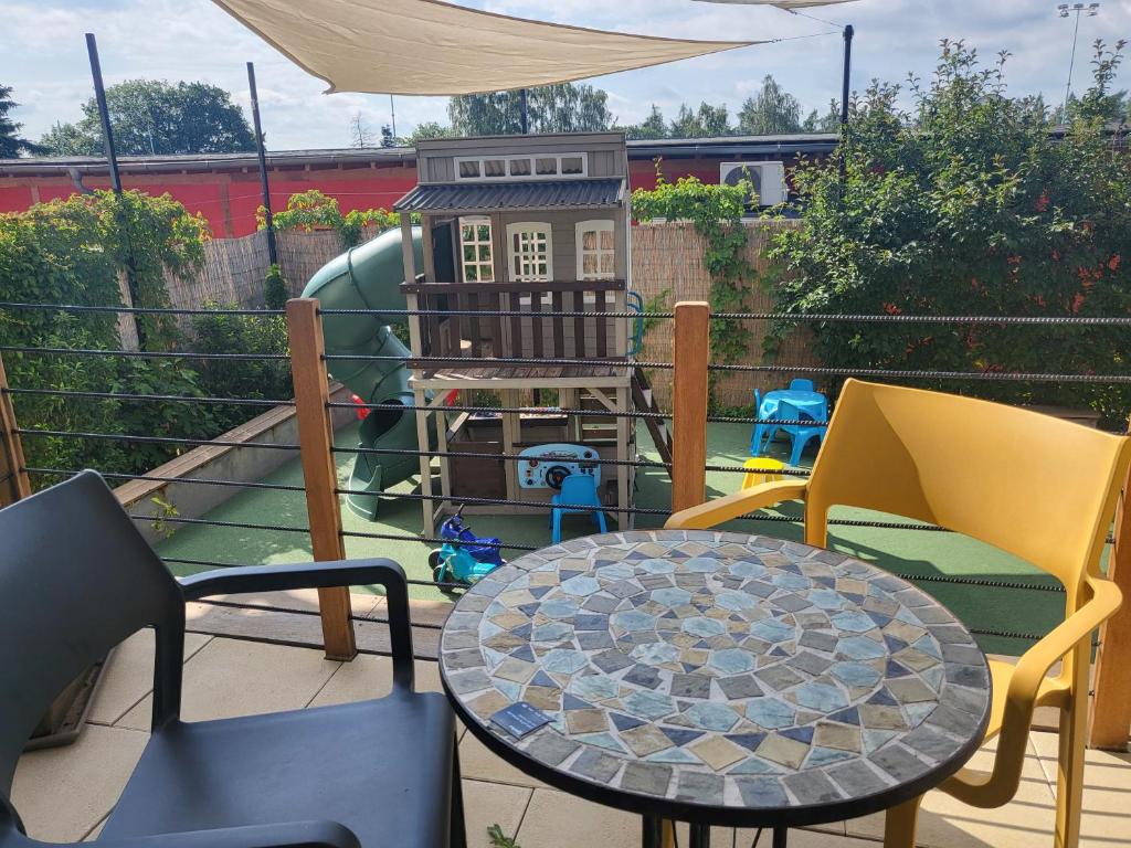 Balkón alebo terasa v ubytovaní Hotel Restovna