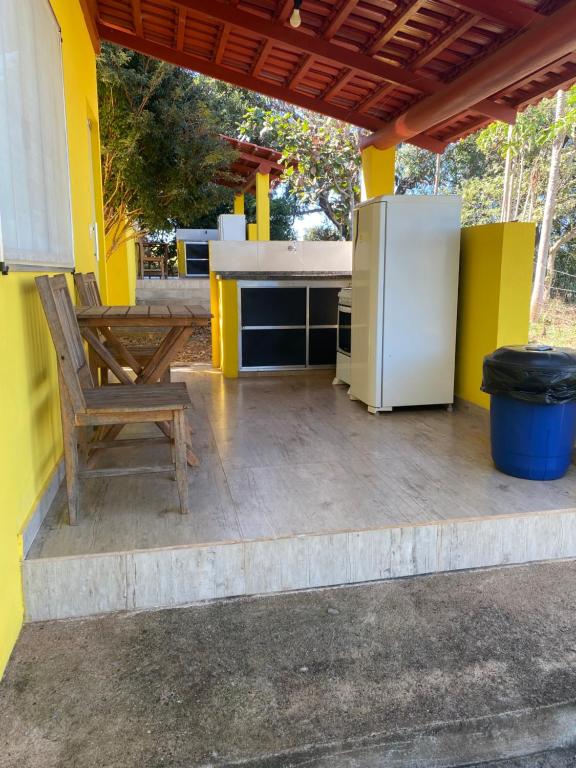 Balkón nebo terasa v ubytování Pousada Chalés Praia Vermelha