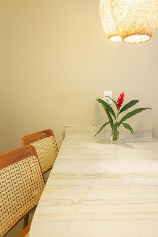 Posezení v ubytování FLAT 3-107 - Iha Flat Hotel - Pereque - Ilhabela