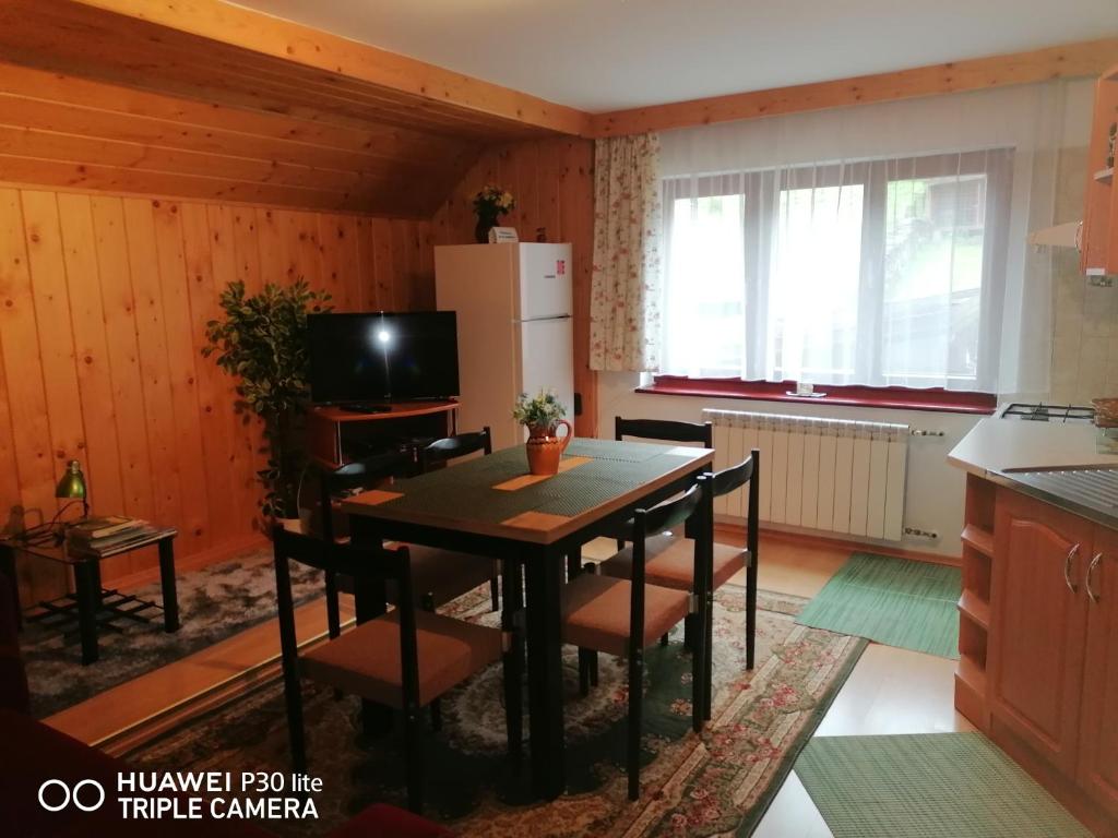 Kuchyň nebo kuchyňský kout v ubytování Privát u Jany