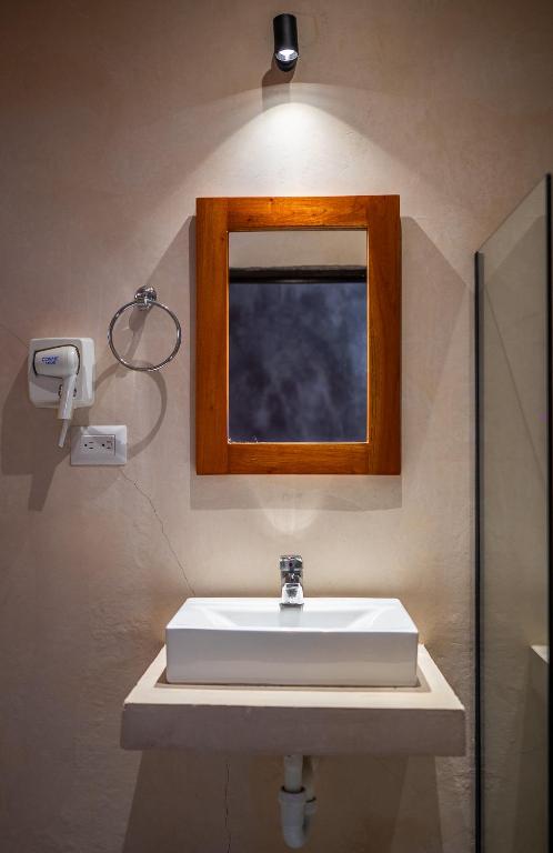 Koupelna v ubytování Hotel María de la Luz