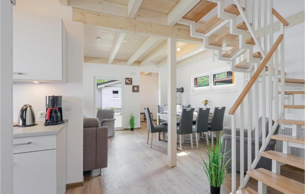Kuchyň nebo kuchyňský kout v ubytování Ferienhausdorf Thale