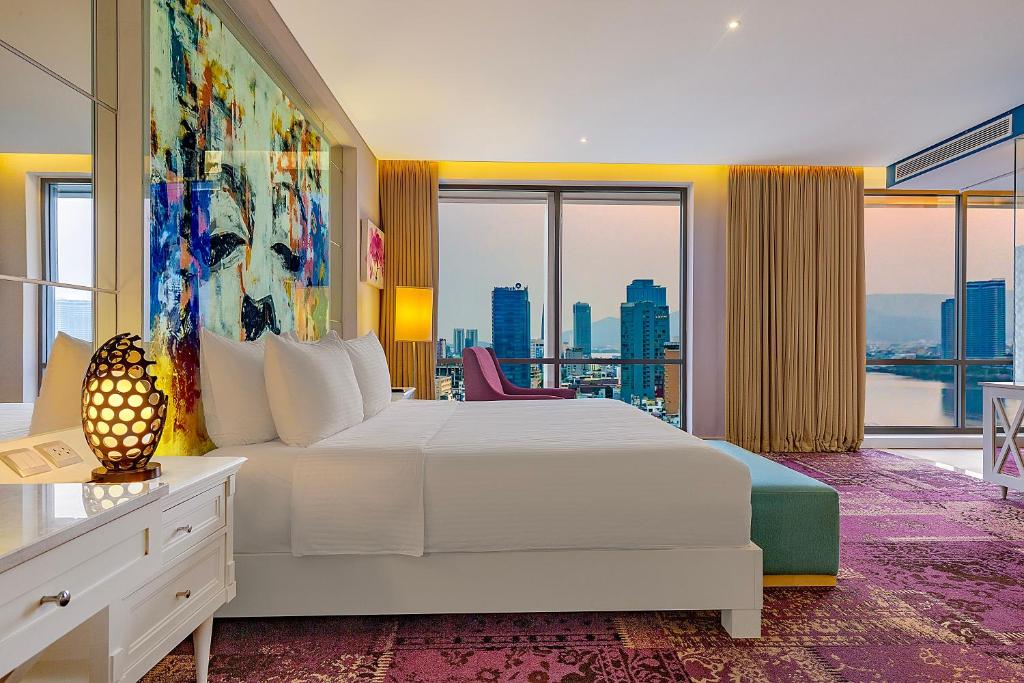 Postel nebo postele na pokoji v ubytování Vanda Hotel